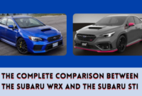 The Complete Comparison between the Subaru WRX and the Subaru STI