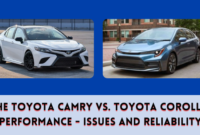 The Toyota Camry vs Toyota Corolla Performance - Issues and Reliability