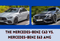 The Mercedes-Benz C63 vs. Mercedes-Benz E63 AMG