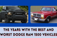 The Years with The Best and Worst Dodge Ram 1500 Vehicles